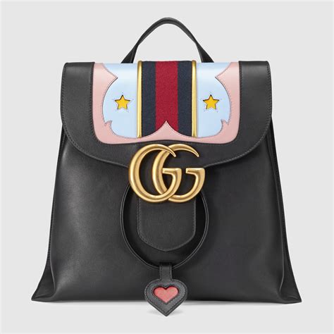 gucci marmont x balenciaga|Gucci Marmont leather backpack.